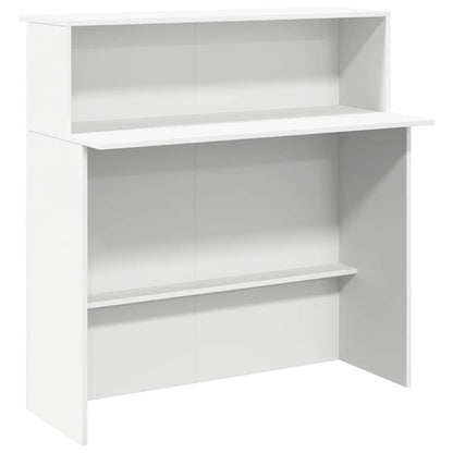 Receptiebalie wit 100x50x103,5 cm bewerkt hout