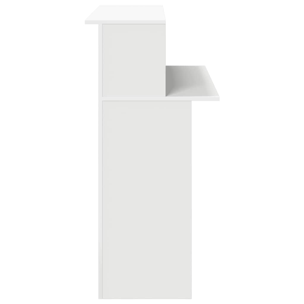 Receptiebalie wit 100x50x103,5 cm bewerkt hout