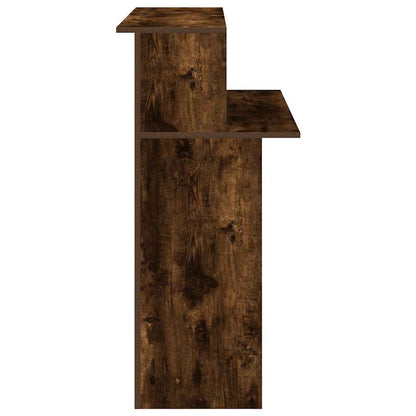 Receptiebalie 100x50x103,5 cm bewerkt hout gerookt eikenkleurig