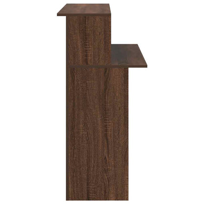 Receptiebalie 100x50x103,5 cm bewerkt hout bruin eikenkleur