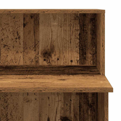 Receptiebalie 100x50x103,5 cm bewerkt hout oud houtkleurig