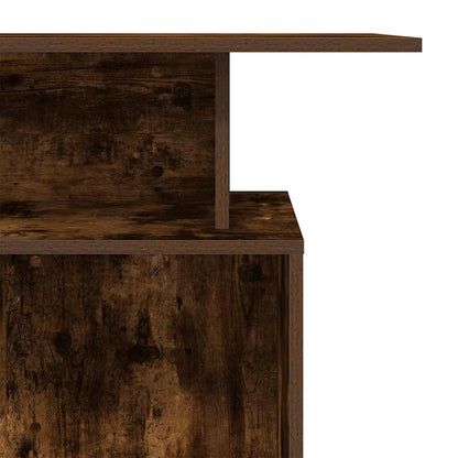 Receptiebalie 100x40x104 cm bewerkt hout gerookt eikenkleurig