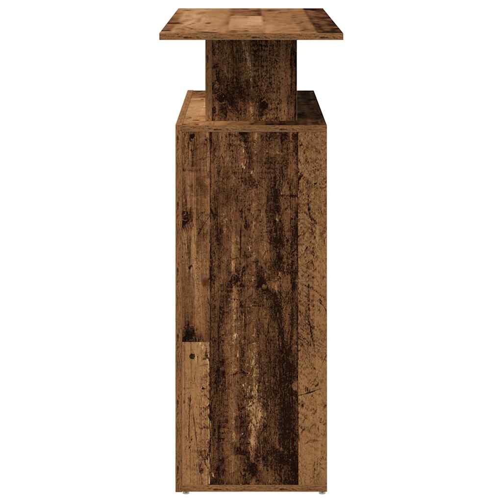 Receptiebalie 100x40x104 cm bewerkt hout oud houtkleurig