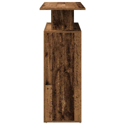 Receptiebalie 100x40x104 cm bewerkt hout oud houtkleurig