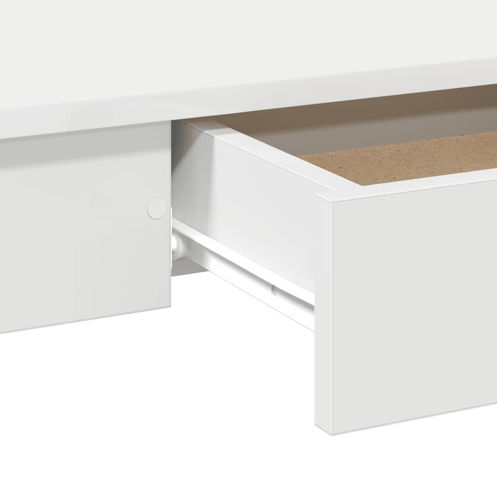 Desk 100x45x75 cm processed wood white