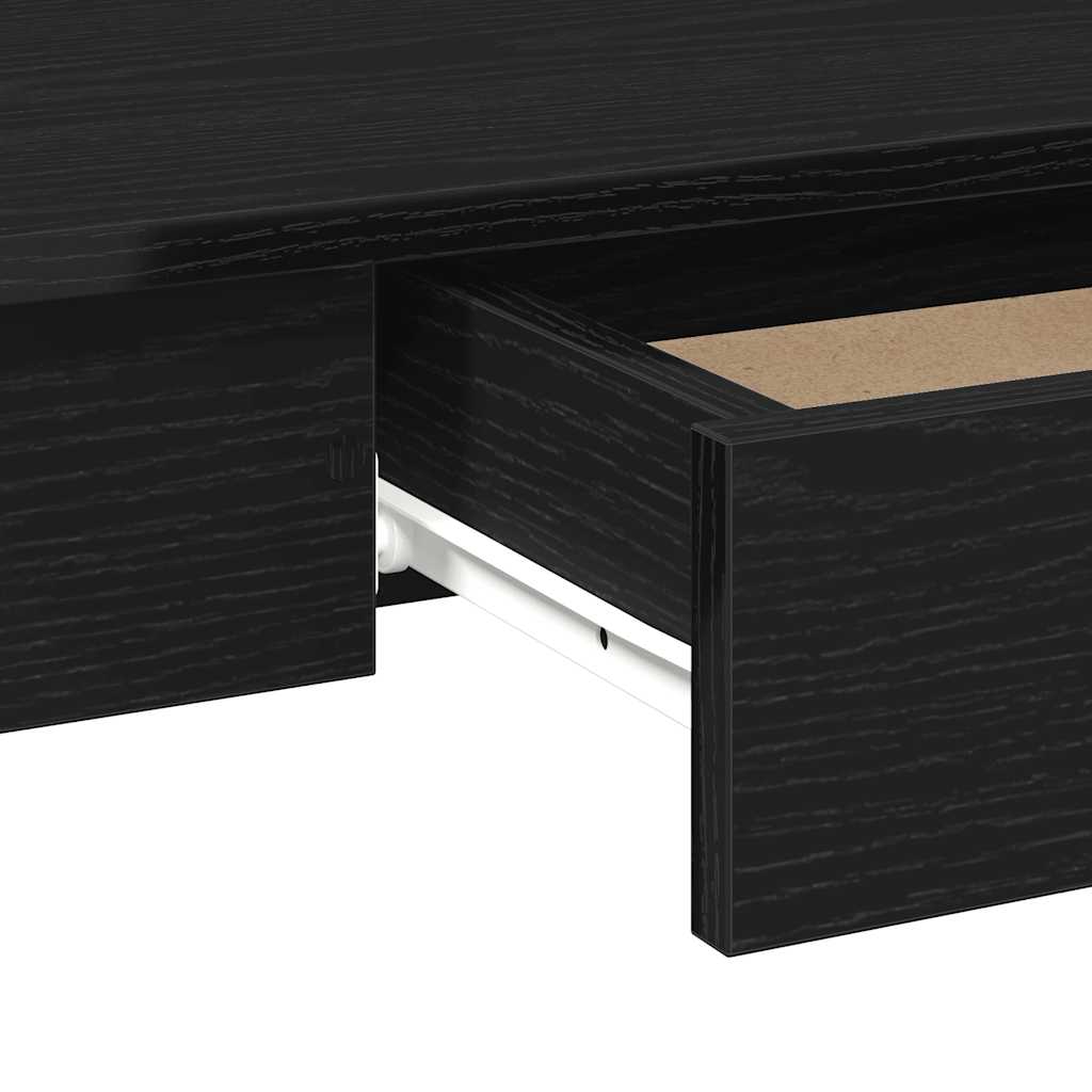 Desk 100x45x75 cm processed wood black