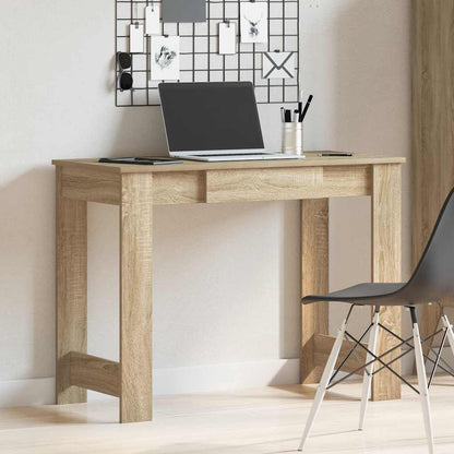 Desk 100x45x75 cm processed wood sonoma oak color