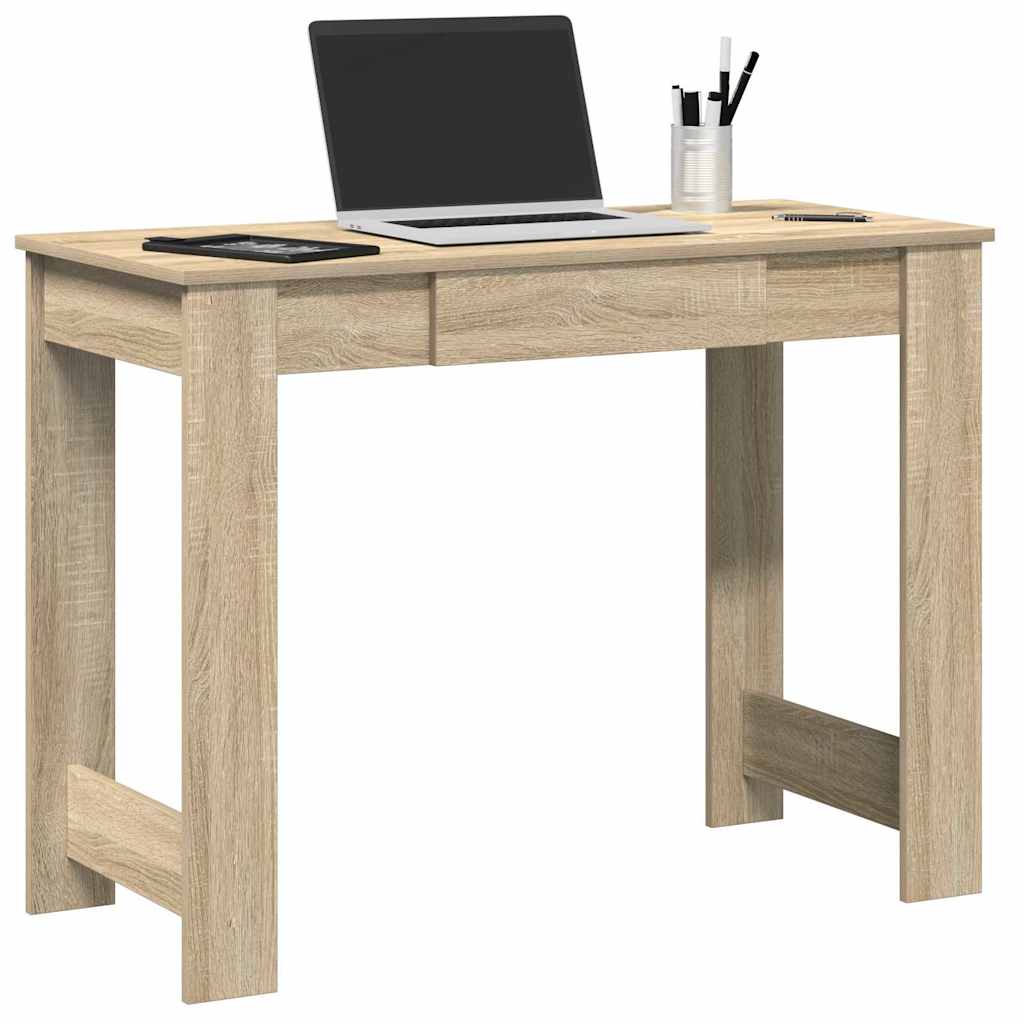 Desk 100x45x75 cm processed wood sonoma oak color