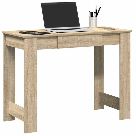 Desk 100x45x75 cm processed wood sonoma oak color