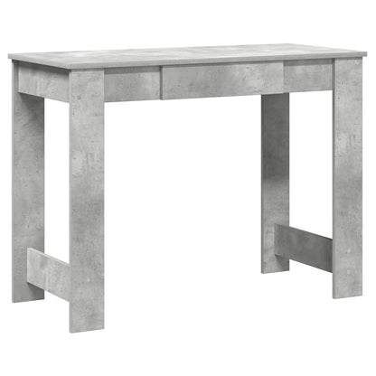 Desk 100x45x75 cm processed wood concrete gray