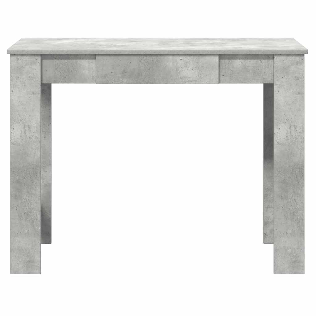 Desk 100x45x75 cm processed wood concrete gray