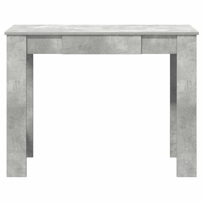 Desk 100x45x75 cm processed wood concrete gray