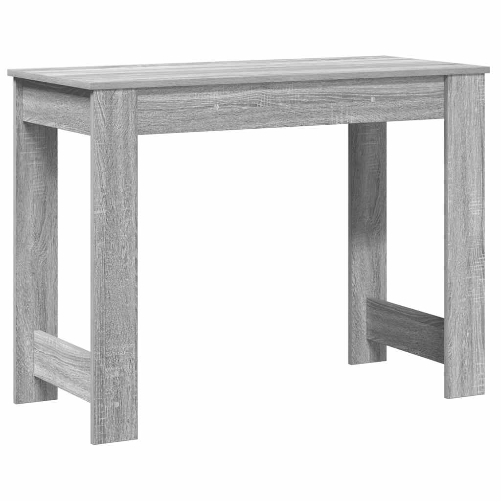 Desk 100x45x75 cm processed wood gray sonoma oak color