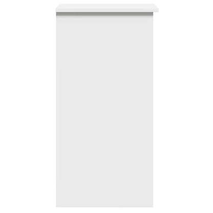 Desk with shelves 84x40x78 cm processed wood white