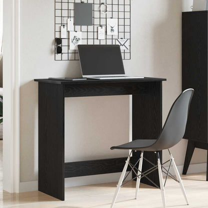 Desk 80x40x75 cm processed wood black