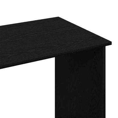 Desk 80x40x75 cm processed wood black