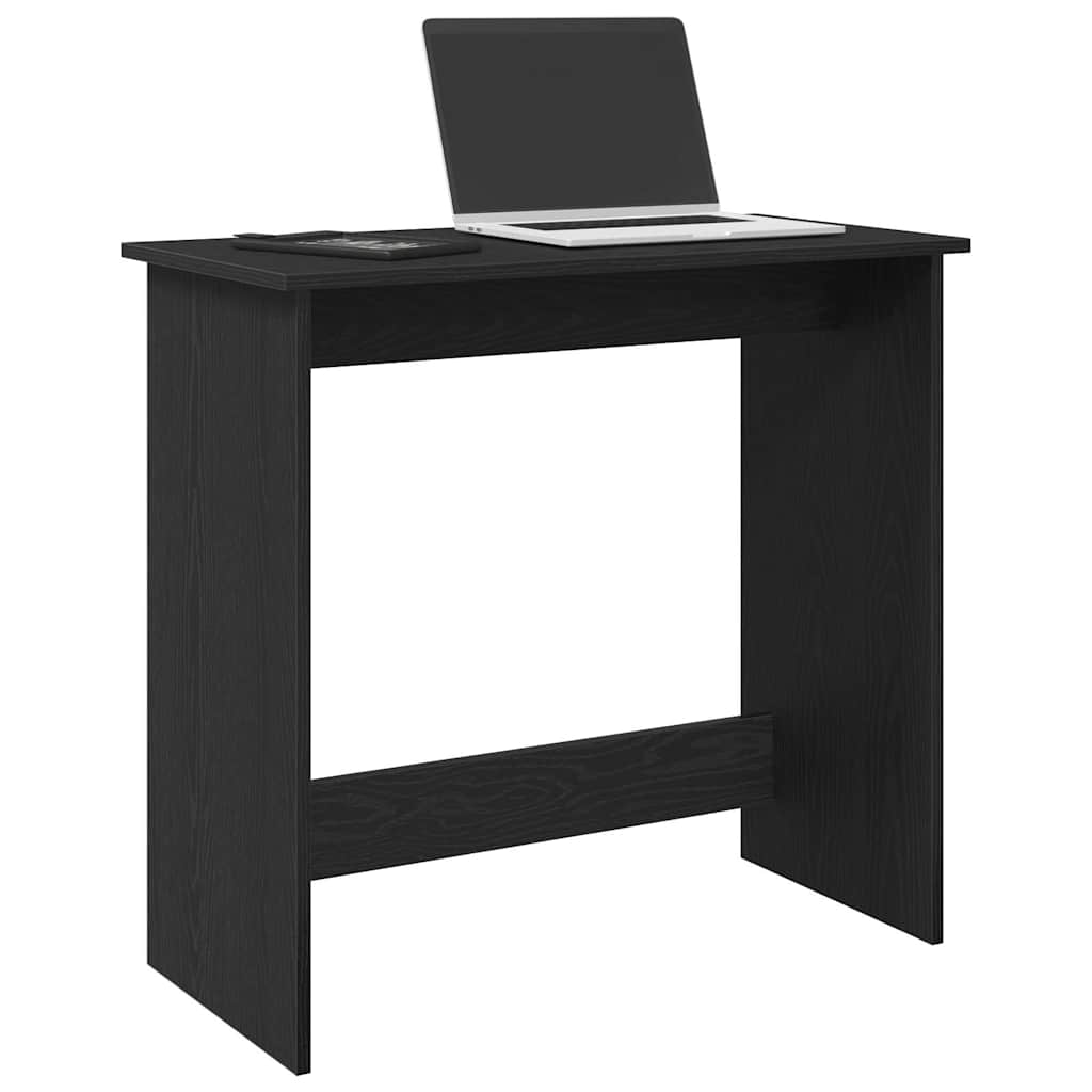 Desk 80x40x75 cm processed wood black