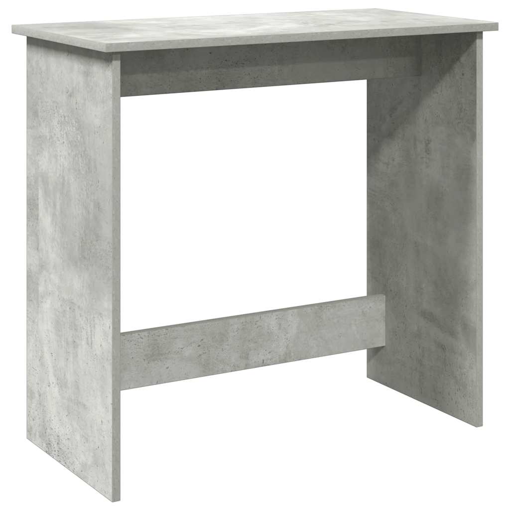 Desk 80x40x75 cm processed wood concrete gray