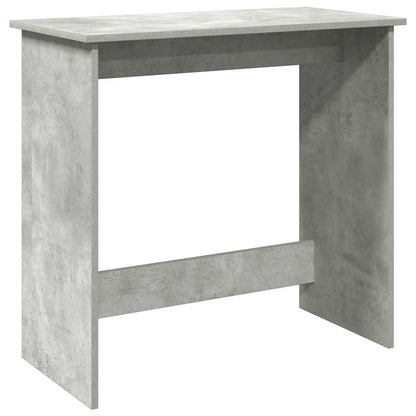 Desk 80x40x75 cm processed wood concrete gray