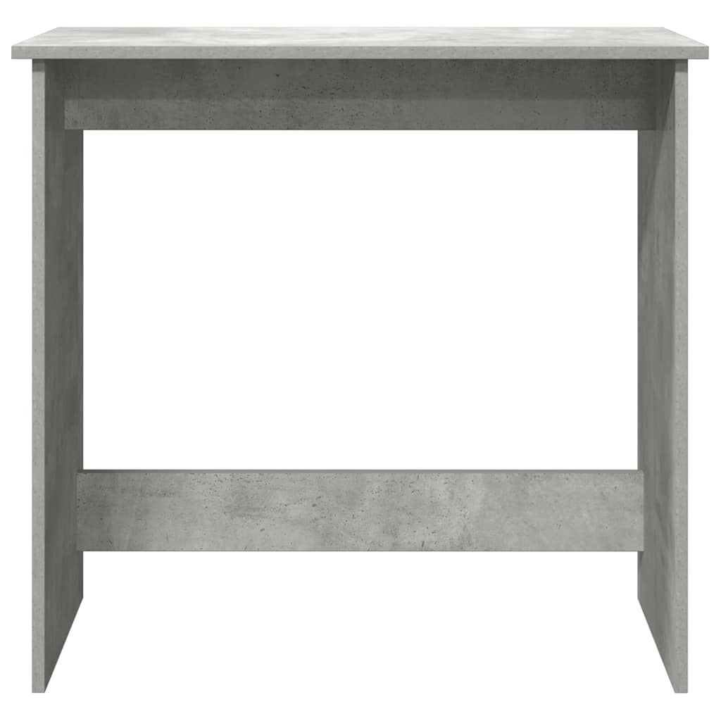 Desk 80x40x75 cm processed wood concrete gray