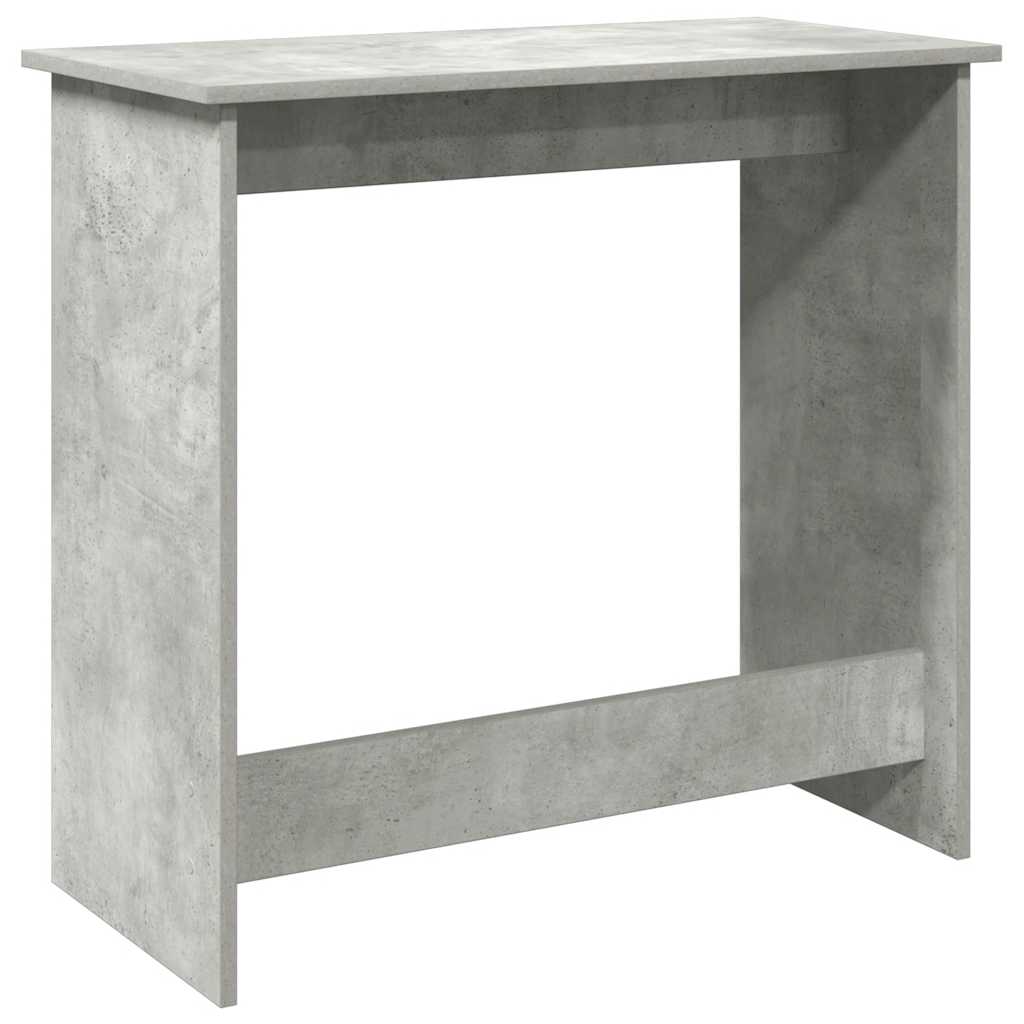 Desk 80x40x75 cm processed wood concrete gray