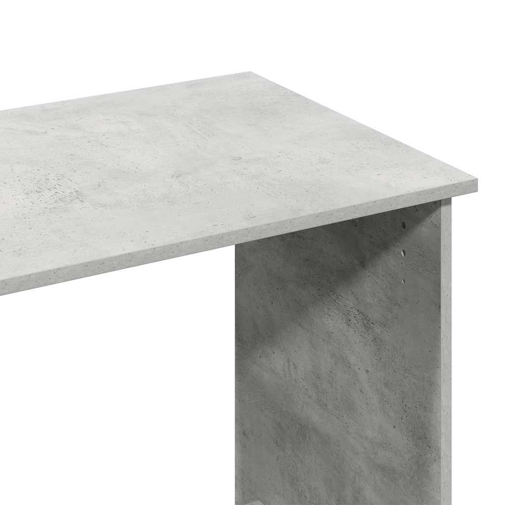 Desk 80x40x75 cm processed wood concrete gray