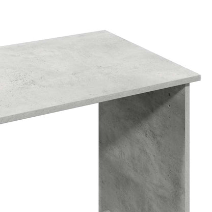 Desk 80x40x75 cm processed wood concrete gray