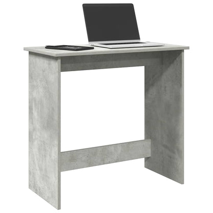 Desk 80x40x75 cm processed wood concrete gray