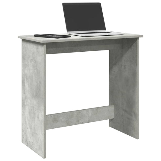 Desk 80x40x75 cm processed wood concrete gray