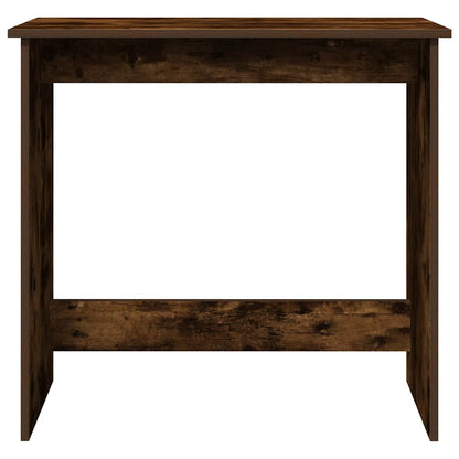 Desk 80x40x75 cm processed wood smoked oak color