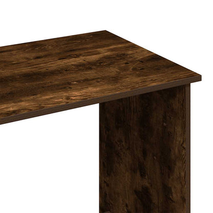Desk 80x40x75 cm processed wood smoked oak color