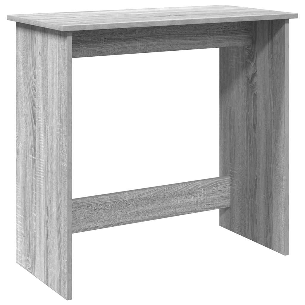Desk 80x40x75 cm processed wood gray sonoma oak color