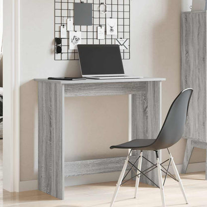 Desk 80x40x75 cm processed wood gray sonoma oak color
