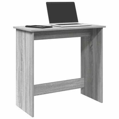 Desk 80x40x75 cm processed wood gray sonoma oak color