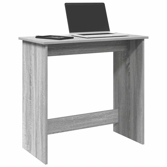 Desk 80x40x75 cm processed wood gray sonoma oak color
