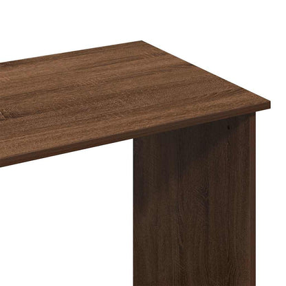 Desk 80x40x75 cm processed wood brown oak color