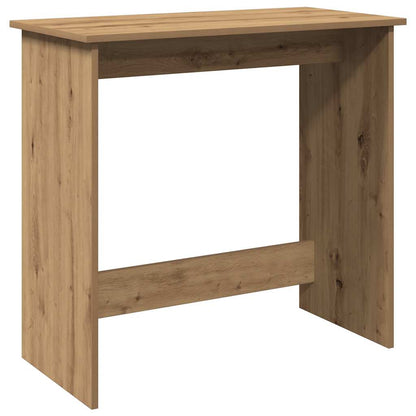 Bureau 80x40x75 cm bewerkt hout artisanaal eikenkleurig