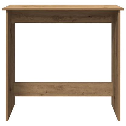 Bureau 80x40x75 cm bewerkt hout artisanaal eikenkleurig