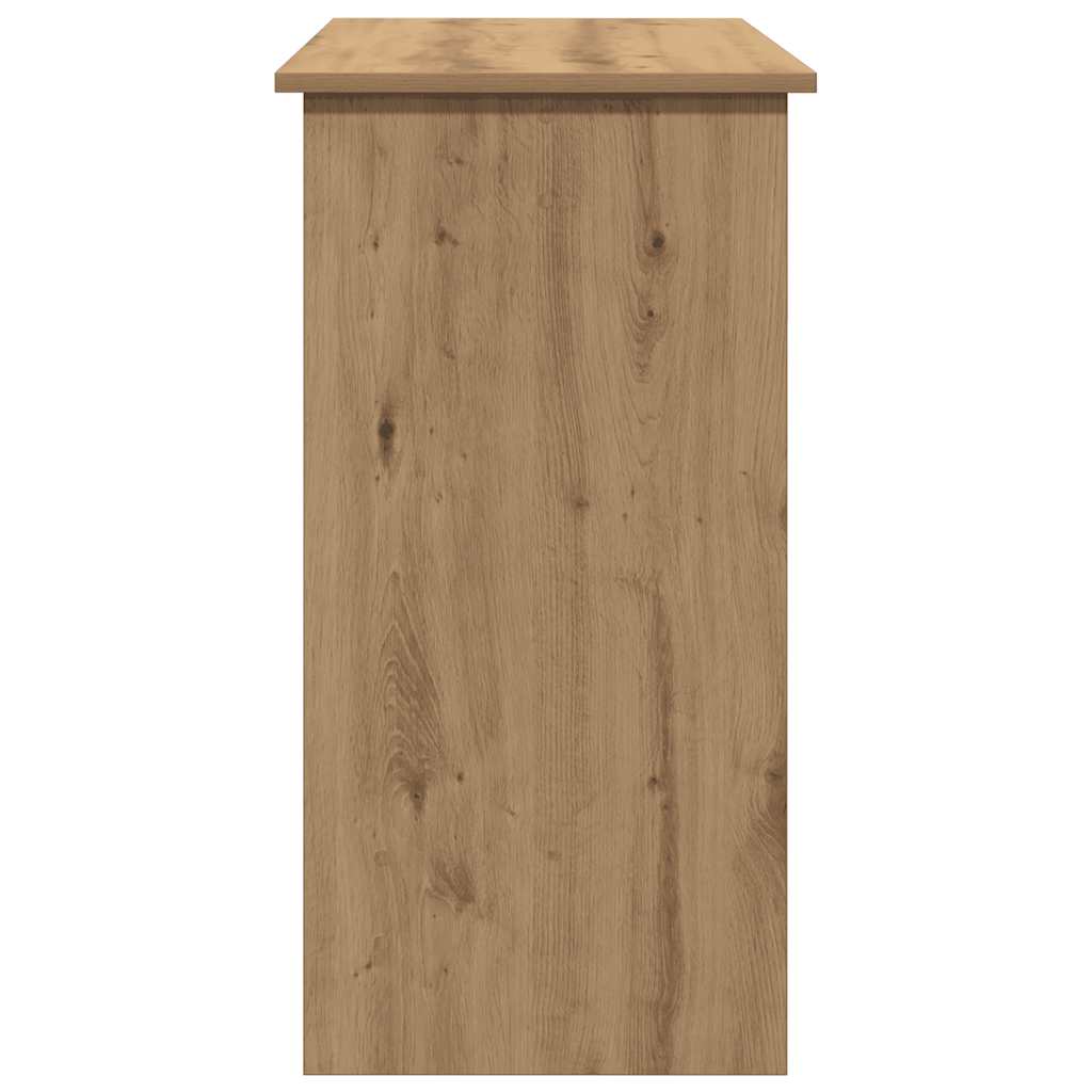 Bureau 80x40x75 cm bewerkt hout artisanaal eikenkleurig