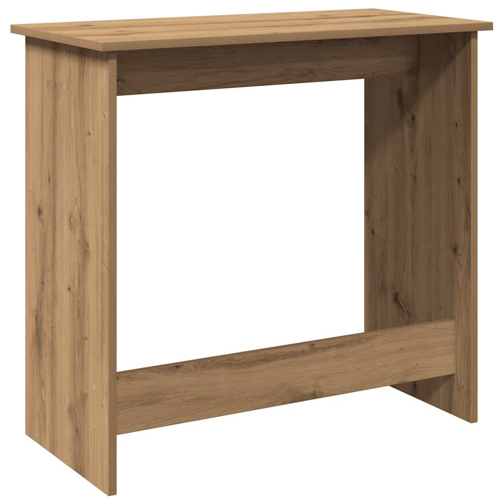 Bureau 80x40x75 cm bewerkt hout artisanaal eikenkleurig