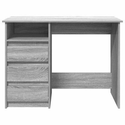 Desk 102x50x75 cm processed wood gray sonoma oak color