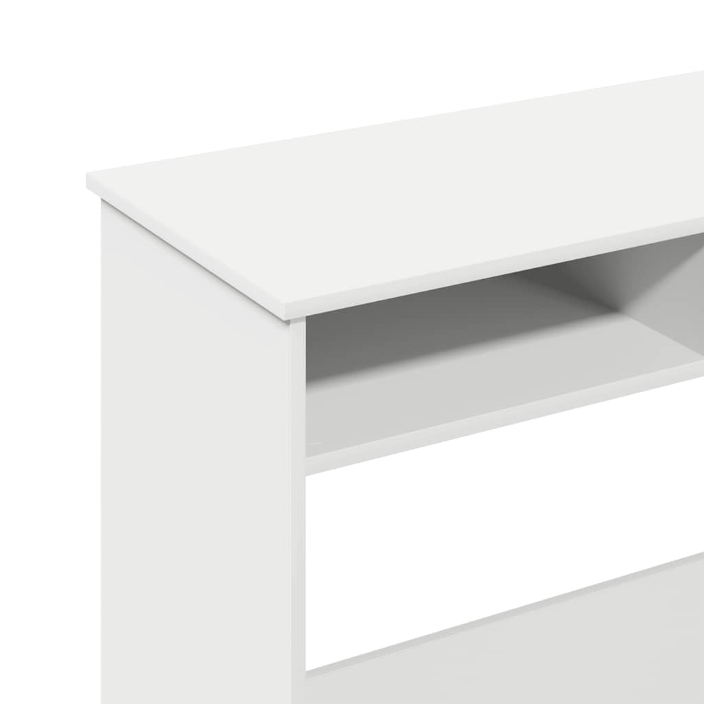 Desk 80x40x75 cm processed wood white
