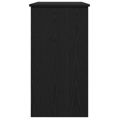Desk 80x40x75 cm processed wood black