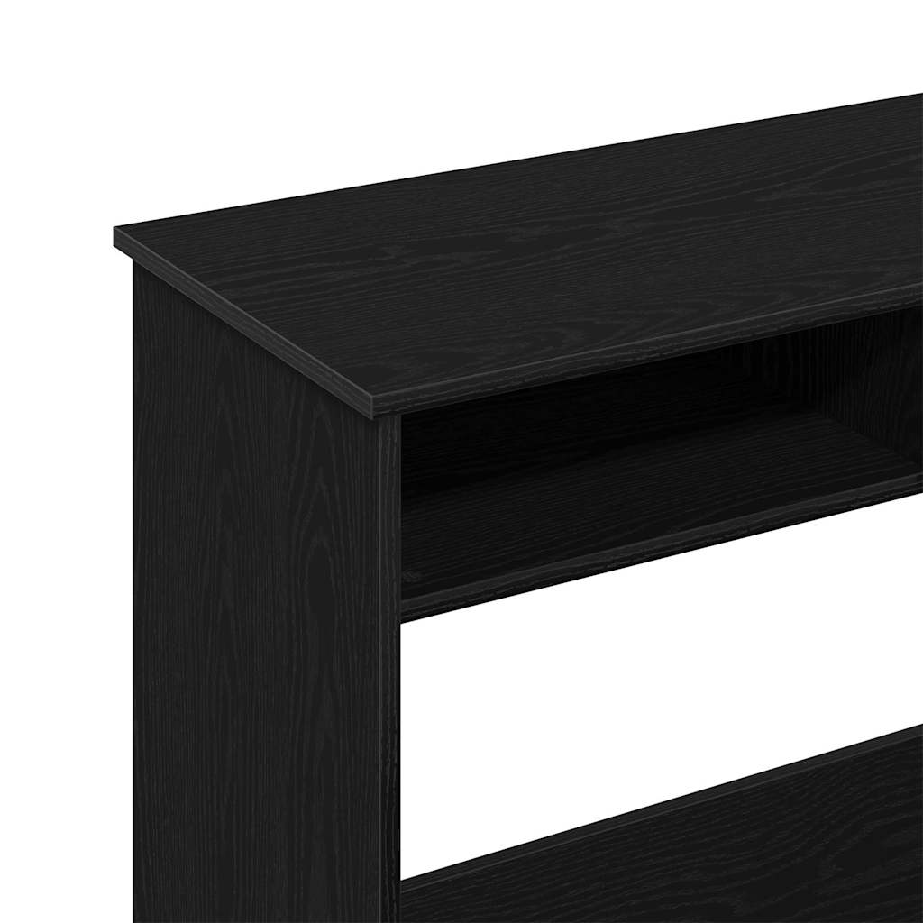 Desk 80x40x75 cm processed wood black