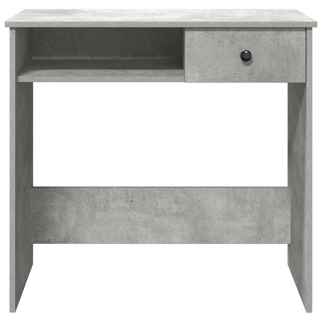 Desk 80x40x75 cm processed wood concrete gray
