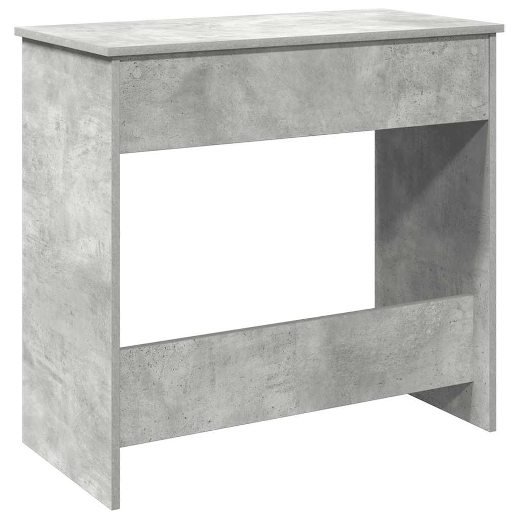Desk 80x40x75 cm processed wood concrete gray