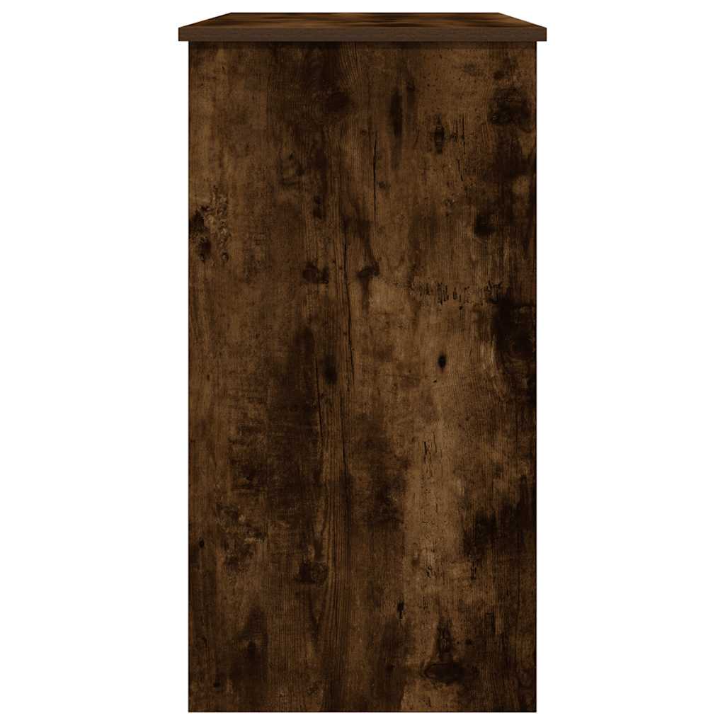 Desk 80x40x75 cm processed wood smoked oak color