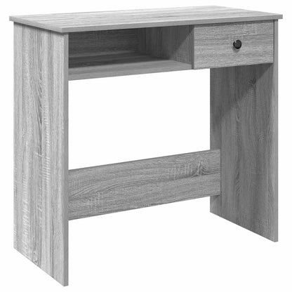 Bureau 80x40x75 cm bewerkt hout grijs sonoma eikenkleurig