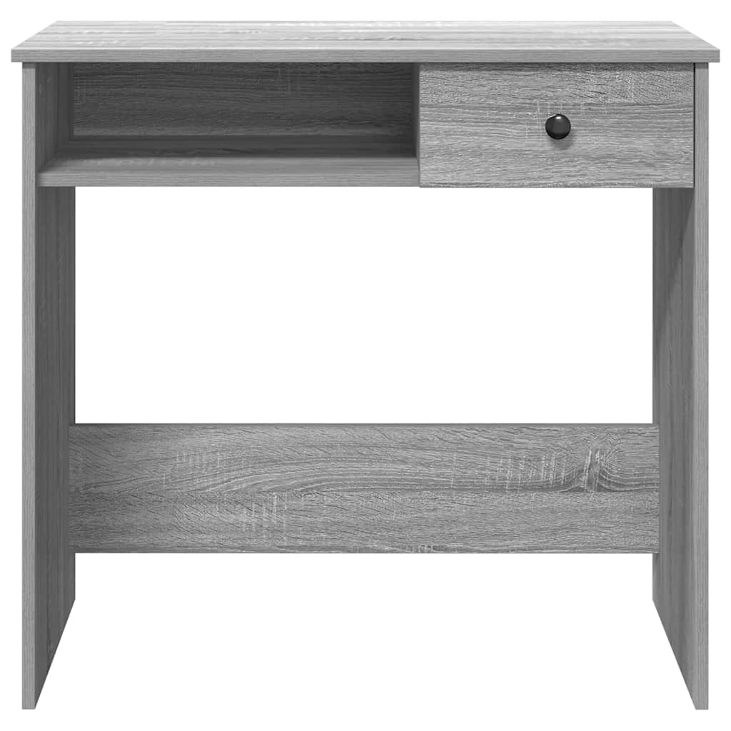 Bureau 80x40x75 cm bewerkt hout grijs sonoma eikenkleurig