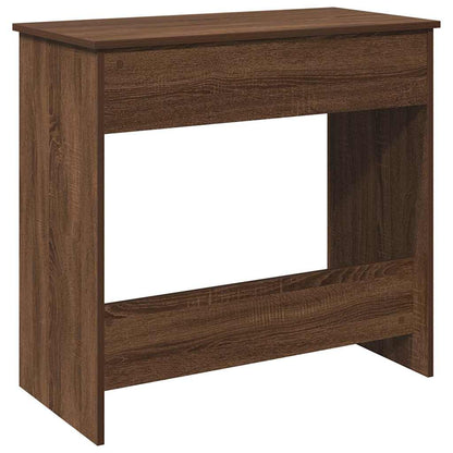 Bureau 80x40x75 cm bewerkt hout bruin eikenkleur